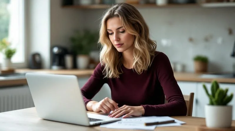 Mann recherchiert Foerdermoeglichkeiten am Laptop in Ulm